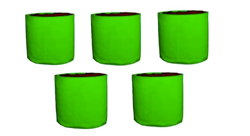 HDPE Grow Bags - 12x12 Inch - 260 GSM - Pack of 5